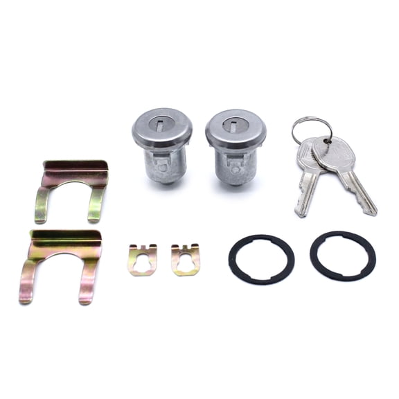 BIBABLYKE Car Lock Cylinder&Key for Truck SUV 5070006 Door Lock Cylinder