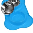 thumbnail image 5 of Stainless Bowls Dog for Dogs Feeder Feeding Pets Silicone, 5 of 6