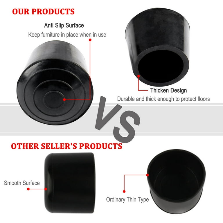 Rubber Leg Cap End Tip Furniture Feet Protector 30mm 1 1 8