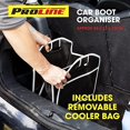 thumbnail image 4 of Organizador de maletero de coche plegable con 3 compartimentos y bolsa térmica negra JM JM, 4 of 5