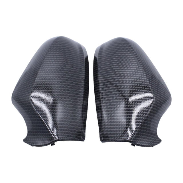 2x cubiertas de espejo retrovisor lateral, repuesto de pieza de reparación, fibra de carbono, fácil instalación, accesorios para automóviles,