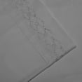 thumbnail image 2 of Fresh Linen Extra Soft Deep Pocket Embroidery Luxury 3-piece Sheet Set (Twin, Gray), 2 of 4