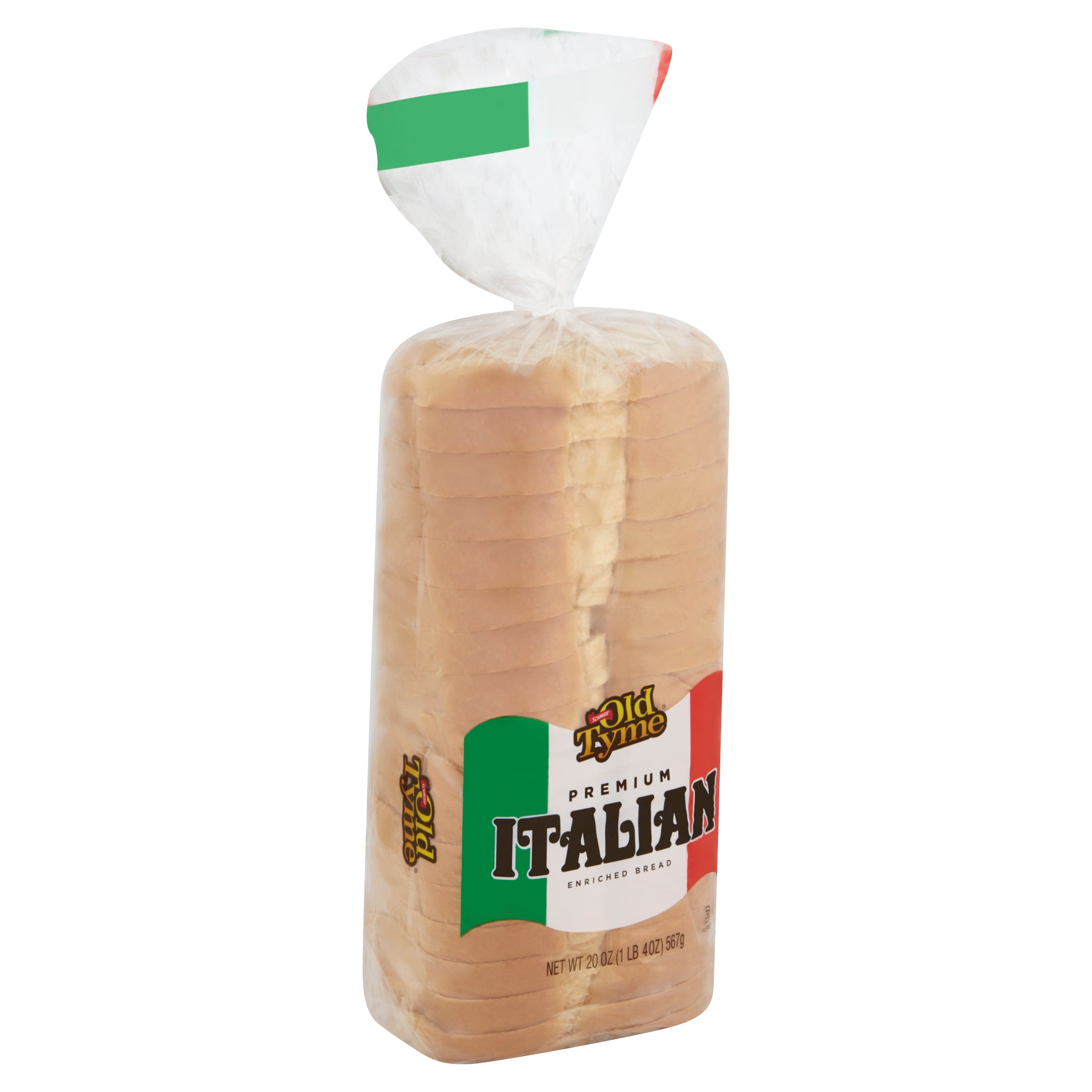 Schmidt Old Tyme Premium Italian Enriched Bread Loaf, 20 oz, 18 Count