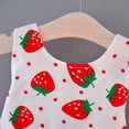 thumbnail image 3 of Herrnalise - Vestido de princesa con estampado de fresas para niñas pequeñas, sombrero y ropa, 3 of 8