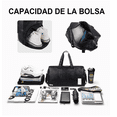 thumbnail image 2 of Maleta Deportiva Bolsa Gym De Viaje Mochila  Belug negro, 2 of 5