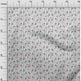 thumbnail image 3 of oneOone Cotton Jersey Light Gray Fabric Floral Craft Projects Decor Fabric Printed By The Yard 58 Inch Wide, 3 of 4