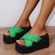 thumbnail image 5 of Zapatillas de cuña antideslizantes de fondo grueso con correas cruzadas de moda de verano Wmkox8yii  ytu10927, 5 of 7