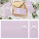 thumbnail image 4 of Materiales para tarjetas de felicitación de boda en papel: carta de bendición y sobre para tarjeta festiva alas lilas, 4 of 5