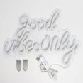 thumbnail image 3 of Pink Good Vibes Neon Sign - Neon Lights for Bedroom, LED Neon Signs for Wall Decor, 3 of 4