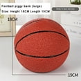 thumbnail image 2 of Soccer Piggy Bank, Basketball Coin Money Bank for Sports Decor, 2 of 9