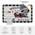 thumbnail image 3 of Farmhouse Cabin Door Mat Indoor Outdoor, Country Vintage House Wood Grain Pliad Non Slip Welcome Mat with Rubber Backing, Absorbent Fabric Front Door Mats Entryway Rug for Home Patio Entrance 24"x36", 3 of 8
