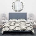 thumbnail image 2 of Designart 'minimalist black and white II' Geometric Duvet Cover Set, 2 of 4