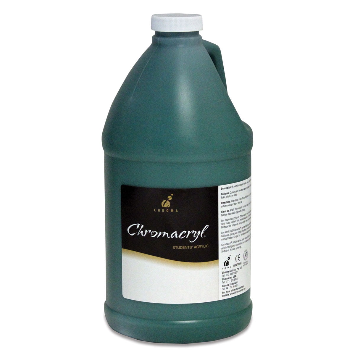 Chroma Chromacryl Student Acrylic Paint - Deep Green - 0.5 Gal