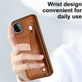 thumbnail image 3 of Nalacover Wallet Case for Samsung Galaxy A22 5G, Business PU Leather Unique Design Wristband Kickstand Credit Card Holder Slots Shockproof Scratch Resistant Phone Case for Samsung Galaxy A22 5G,Brown, 3 of 6
