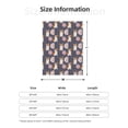 thumbnail image 4 of Throw Blanket for Couch Sofa and Bed, Elegant Cute Corgi Dog Funny Super Soft Plush Throw Blanket, Fuzzy Cuteness Comfy Warm Washable Flannel Blanket & Throws for All Season 80"x60", 4 of 5