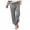 Gray, variant on Aoochasliy Linen Pants for Women Lady Elastic Waist Pocket Bunch Of Foot Trousers Casual Trousers for Home Party Outdoor