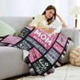 thumbnail image 3 of Dog Mom Blanket Gifts for Girls Women Best Dog Mom Ever Gift Dog Themed Gifts for Dog Lover Lady Gifts Soft Flannel Dog Throw Blanket for Birthday Mother''s Day 60" X 50", 3 of 6