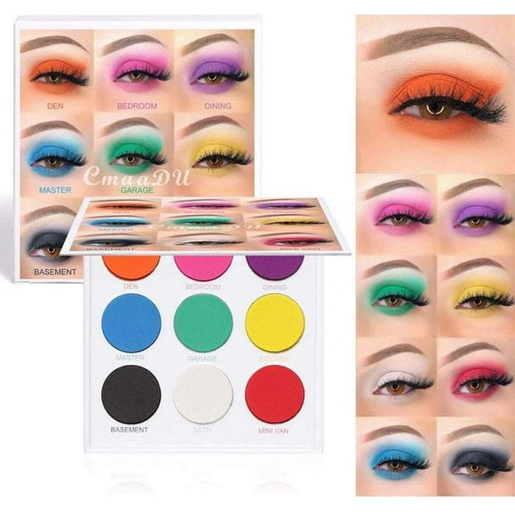 Fofosbeauty Eyeshadow Palette, 9 Colors Bright Matte Gouache Paint Palette Eyeshadow