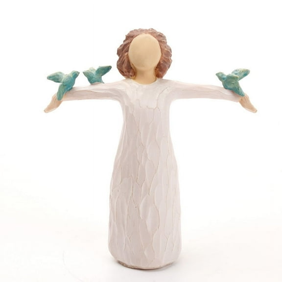 Peace and friendship, freedom and hope, tranquility and harmony,Sculpted Hand-Painted Figure