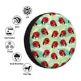 thumbnail image 4 of Kdxio Housse de Pneu Imprimé Coccinelles Rouges et Feuilles Imperméable en Cuir, Housse de Pneu de Rechange pour Jeep Wrangler Rv SUV Camion Remorque de Voyage-16 Pouces, 4 of 6