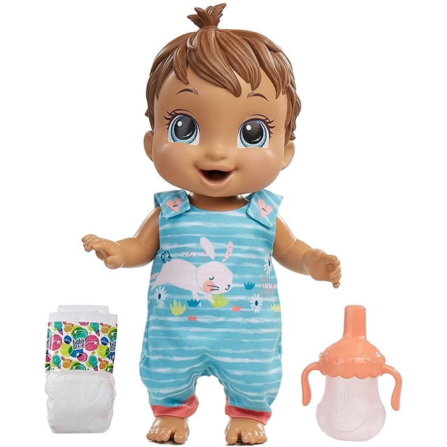 Baby Alive Baby Gotta Bounce Doll, Bunny Outfit, Rebotes con más de 25 SFX y risas, Bebida Baby Alive Baby Alive
