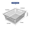 thumbnail image 2 of Pantry Baskets Beimu, paquete de 4 cestas grandes de alambre de metal negro, 2 of 7