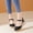 Black, variant on Women's Closed Toe Platform Sandals Summer Buckle Ankle Strap Espadrilles Wedge Sandals Black 5.5(36)