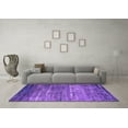 thumbnail image 3 of Ahgly Company Indoor Round Oriental Purple Industrial Area Rugs, 4' Round, 3 of 4