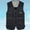 Black, variant on IDALL Vest for Men Dress Shirts for Men Suits Casual Outdoor Work Fishing Travel Photo Cargo Vest Jacket Multi Pockets Mens Tank Top Black 2XL