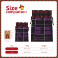 thumbnail image 2 of Color Matching Linen Bundle Mouth Gift Bag Can Be Used For Daily Small Items Purple Buffalo Plaid Check Tartan Scotland_1 Medium, 2 of 8