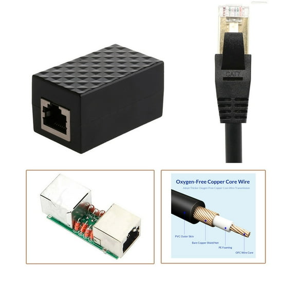 NARABB RJ45 LAN Adapter Ethernet Network Device Arrester Surge Protector