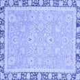 thumbnail image 1 of Ahgly Company Machine Washable Indoor Square Oriental Blue Traditional Area Rugs, 3' Square, 1 of 4