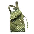 thumbnail image 1 of Elegantes delantales de cocina con bolsillos para cocinar y hornear, correa ajustable para la cintura que se adapta a la mayoría de las personas. , tira verde, 1 of 5