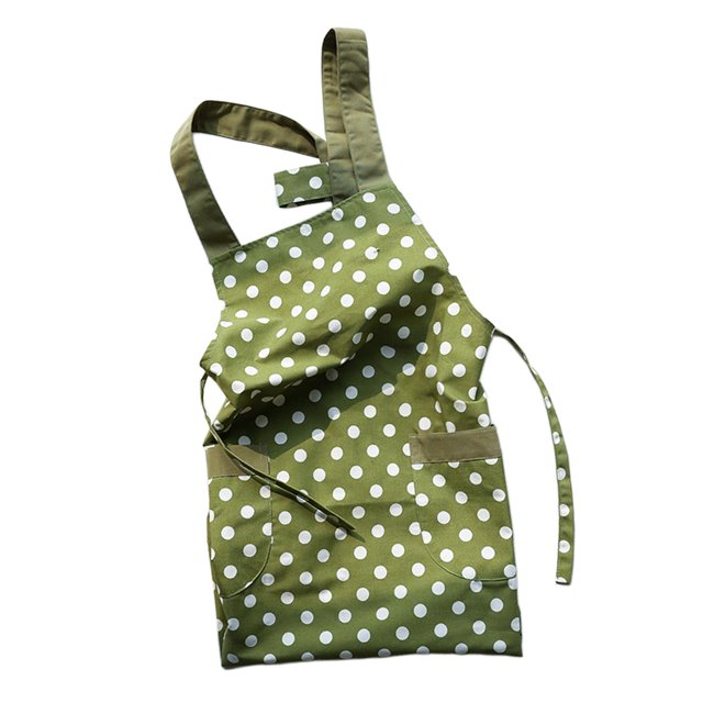 Elegantes delantales de cocina con bolsillos para cocinar y hornear, correa ajustable para la cintura que se adapta a la mayoría de las personas. , tira verde