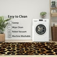 thumbnail image 4 of 5x8 Rug, Leopard Print Rug Washable Non Slip Soft for Living Room Bedroom, Cheetah Print Area Rug, Animal Print Carpet, Leopard Print Home Decor & Gifts, 4 of 7