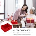 thumbnail image 3 of BEADCEST 2Ud Caja De Tela Roja Para Dulces Como De Escritorio En Eventos Y Reuniones, 3 of 6