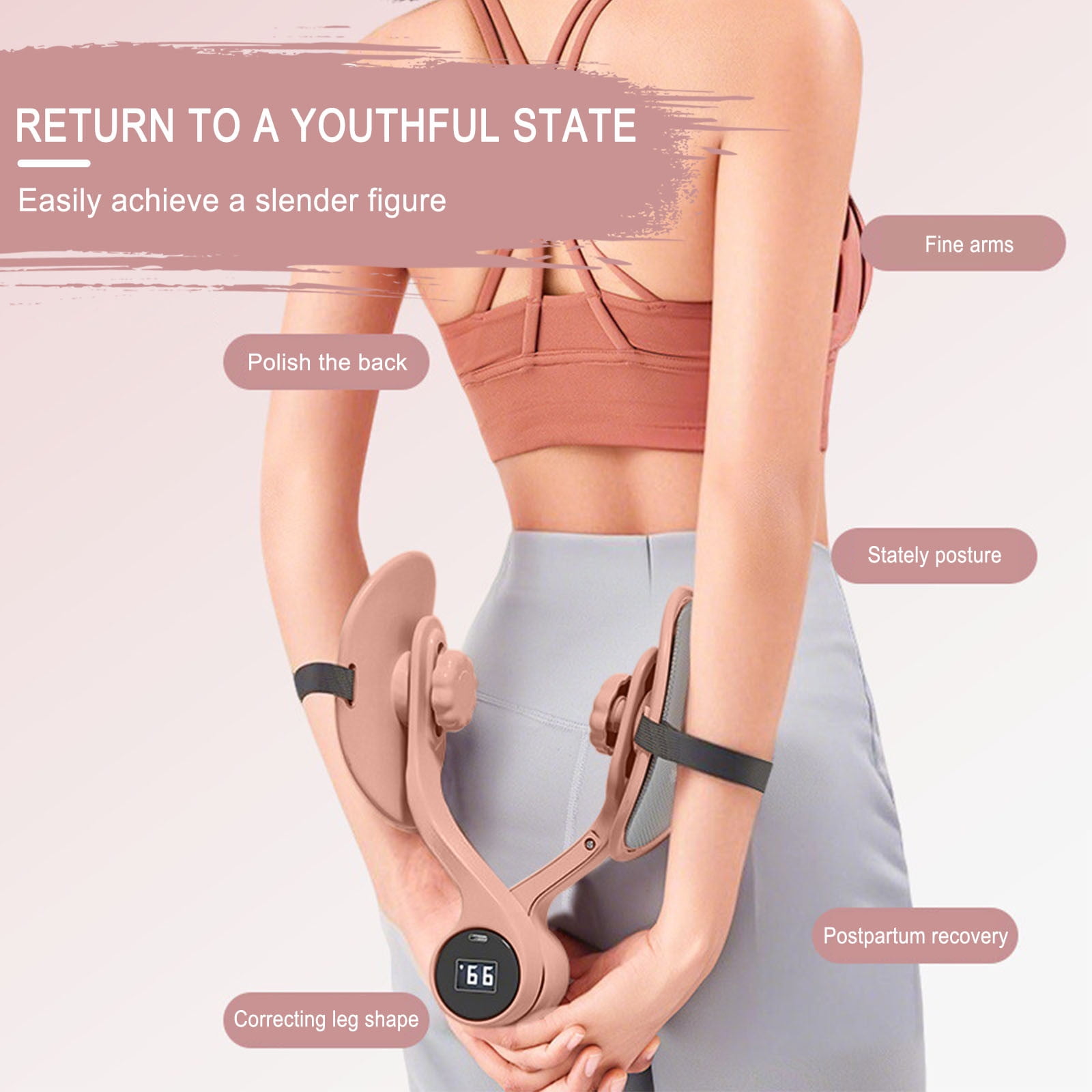 Thigh Master Rotatif 360° – Appareil De Rééducation Périnée Et Cuisses, Résistance Réglable, Antidérapant
