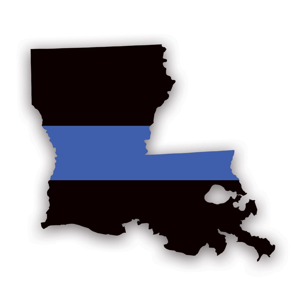 Thin Blue Line Flag Decal - American Die-Cut Decals