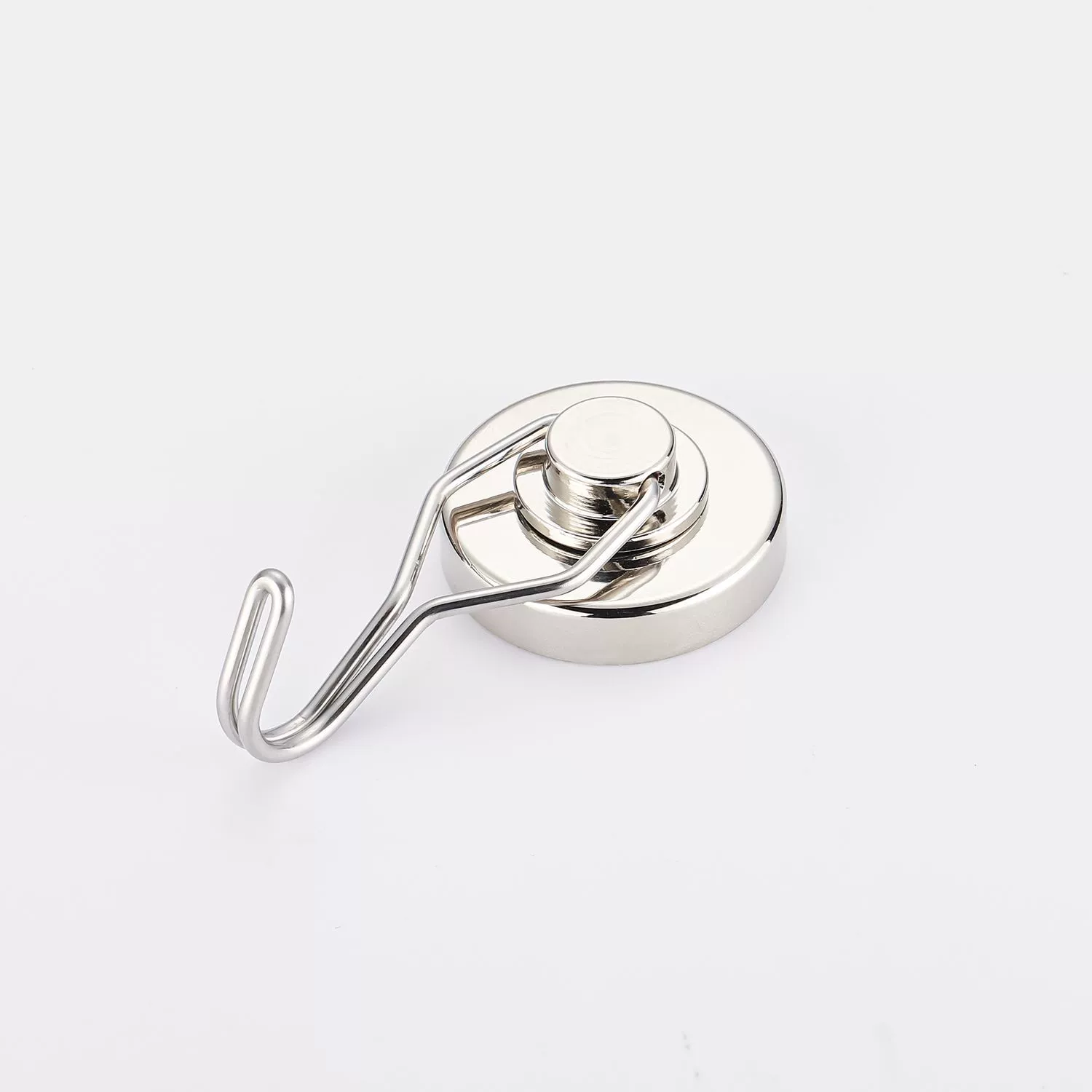XIHAMA Pack of 10 180° Rotating Magnetic Hooks - Silver G16 - Drill-Free Installation