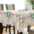 thumbnail image 5 of Yayeee Tablecloths 60" x 60" Rectangle Wrinkle Resistant Party Table Cover, Retro Green Stars, 5 of 8