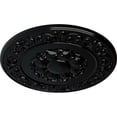 thumbnail image 3 of Ekena Millwork 27 3/4"OD x 2"P Sydney Ceiling Medallion (Fits Canopies up to 5 3/4"), Hand-Painted Black Pearl, 3 of 6