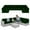 Dark green, variant on Outdoor Cushions for Patio Furniture Replacement, 4" Foam High-Density, 14-Piece Water-Resistant Outdoor Cushion for 6-Seat Sectional Patio Conversation Sets（Coffee）