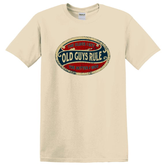 Vintage Old Guys Rule Aging Retro Graphic T-shirt