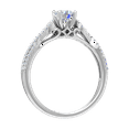 thumbnail image 2 of 0.68 Carat Prong Set Diamond Twisted Engagement Ring in 10K White Gold (Ring Size 10), 2 of 5
