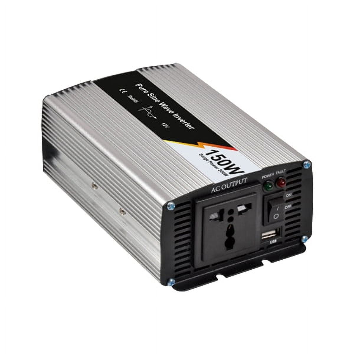 Pure sine wave 150W home inverter, 24VDC to 110VAC
