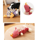 thumbnail image 4 of Juguetes de peluche para perros, juguete para mascotas sin relleno, con papel arrugado, para perros pequeños, medianos y grandes jugando (mapache) Rojo Verde, 4 of 5