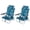 Palm Tree Green, variant on Costway Beach Chairs Set of 2 with 5-Position Backrest Padded Headrest Cup Holder for Lawn Palm Tree Green