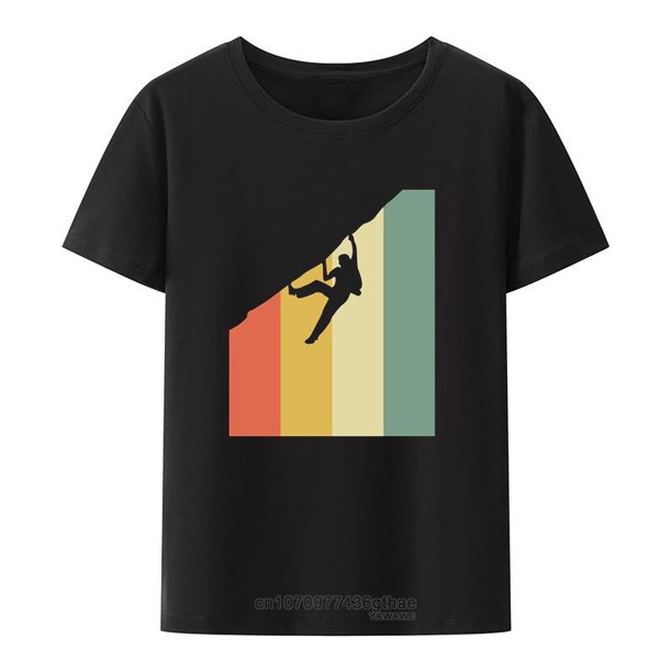 Camiseta de alpinismo para Hombre camisa con estampado de cuello redondo estilo básico escalador Koszulki novedad