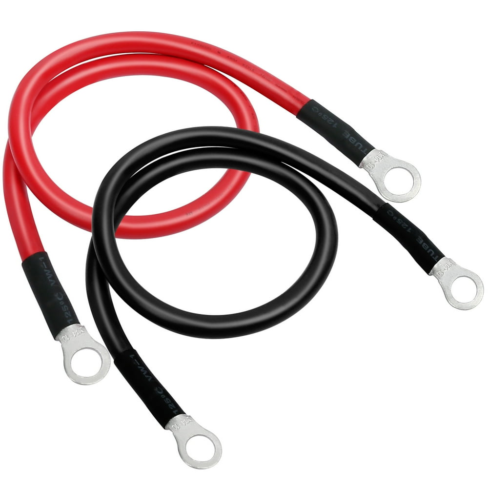 6AWG Battery Cables with Terminals Power Inverter Cables for