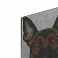 thumbnail image 2 of Luxe Metal Art 'Belgian Malinois Wearing Hipster Glasses' by Furbaby Affiliates, Metal Wall Art, 16"x24", 2 of 9